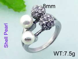 Stainless Steel Stone&Crystal Ring