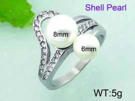 Stainless Steel Stone&Crystal Ring