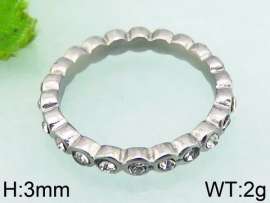 Stainless Steel Stone&Crystal Ring