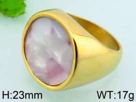 Stainless Steel Stone&Crystal Ring