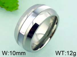 Stainless Steel Stone&Crystal Ring