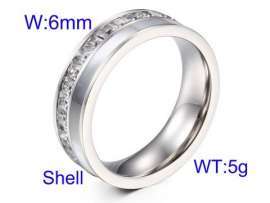 Stainless Steel Stone&Crystal Ring