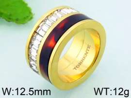 Stainless Steel Stone&Crystal Ring