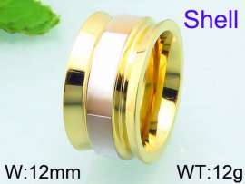 SS Shell Pearl Rings
