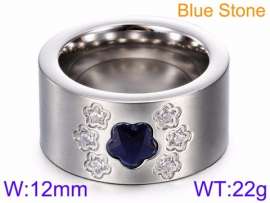 Stainless Steel Stone&Crystal Ring