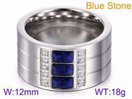 Stainless Steel Stone&Crystal Ring