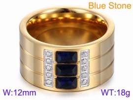 Stainless Steel Stone&Crystal Ring