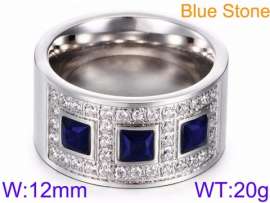 Stainless Steel Stone&Crystal Ring