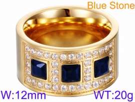 Stainless Steel Stone&Crystal Ring