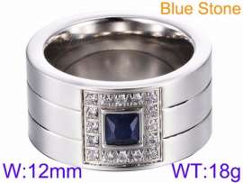Stainless Steel Stone&Crystal Ring