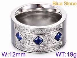 Stainless Steel Stone&Crystal Ring