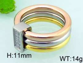 Stainless Steel Rose Gold-plating Ring