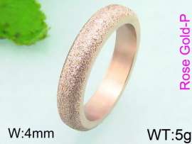 Stainless Steel Rose Gold-plating Ring