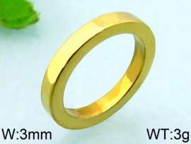 Stainless Steel Gold-plating Ring