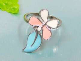 Stainless Steel Enamel Ring