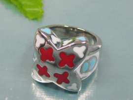 Stainless Steel Enamel Ring