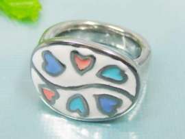 Stainless Steel Enamel Ring