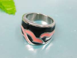 Stainless Steel Enamel Ring