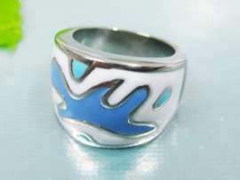 Stainless Steel Enamel Ring