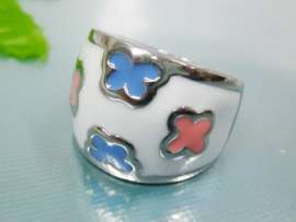 Stainless Steel Enamel Ring