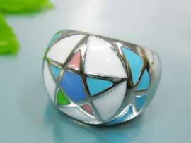 Stainless Steel Enamel Ring