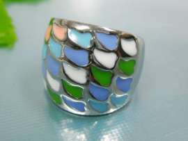 Stainless Steel Enamel Ring