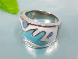 Stainless Steel Enamel Ring