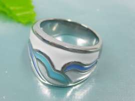 Stainless Steel Enamel Ring