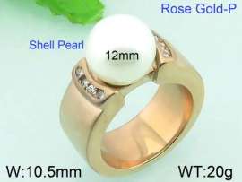 Stainless Steel Rose Gold-plating Ring