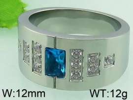 Stainless Steel Stone&Crystal Ring