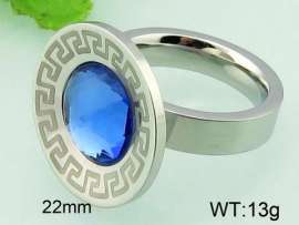 Stainless Steel Stone&Crystal Ring