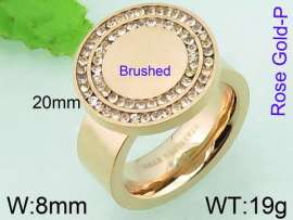 Stainless Steel Rose Gold-plating Ring