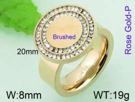 Stainless Steel Rose Gold-plating Ring