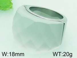Stainless Steel Stone&Crystal Ring