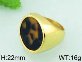 Stainless Steel Stone&Crystal Ring