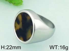 Stainless Steel Stone&Crystal Ring