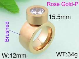 Stainless Steel Rose Gold-plating Ring