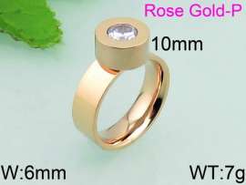 Stainless Steel Rose Gold-plating Ring