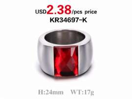 New Arrival Stainless Steel With Stone Ring