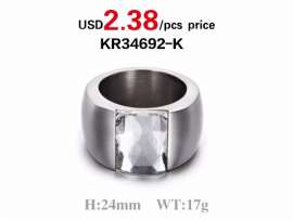 Wholesale Jewelry Stone Stainless Steel Wedding Ring