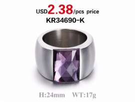 Factory Wholease Jewelry Stainless Stell Stone Ring