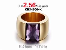 High Quality Gold Color Single Stone Ring Designs