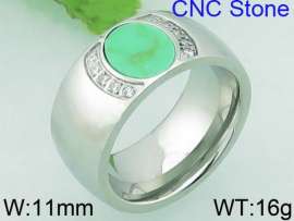 Stainless Steel Stone&Crystal Ring