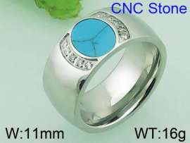 Stainless Steel Stone&Crystal Ring
