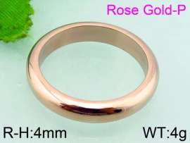 Stainless Steel Rose Gold-plating Ring