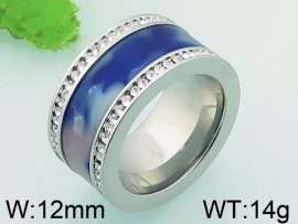 Stainless Steel Stone&Crystal Ring
