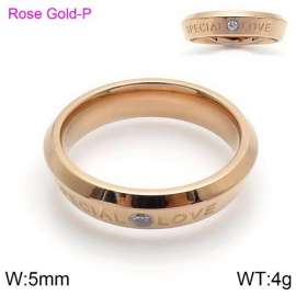 Stainless Steel Stone&Crystal Ring
