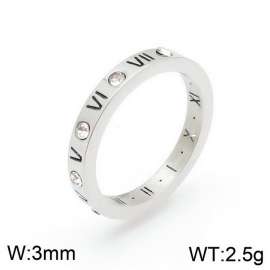 Stainless Steel Stone&Crystal Ring